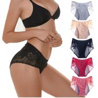 China Custom Physiological Panty Breathable Menstrual Leakproof Lace Panties Cotton Sexy Lace Period Underwear factory