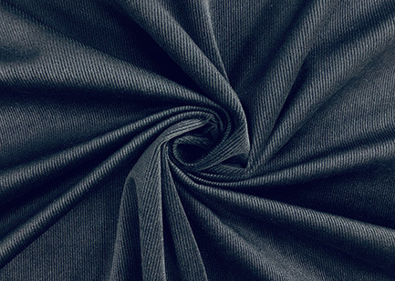 China Burnt out Super Soft Velvet Corduroy Fabric Black Color 240GSM 100% Polyester factory