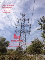 China 110KV Transmission line double circuit JGU2 drum type Tension tower from megatro company factory
