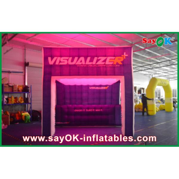 Quality Inflatable Family Tent Nightclub Costomized Led Inflatable Cube Tent For for sale
