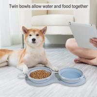 China Collapsible Silicone Pet Suppliers Bowl Harmless 2 Pack For Travel factory