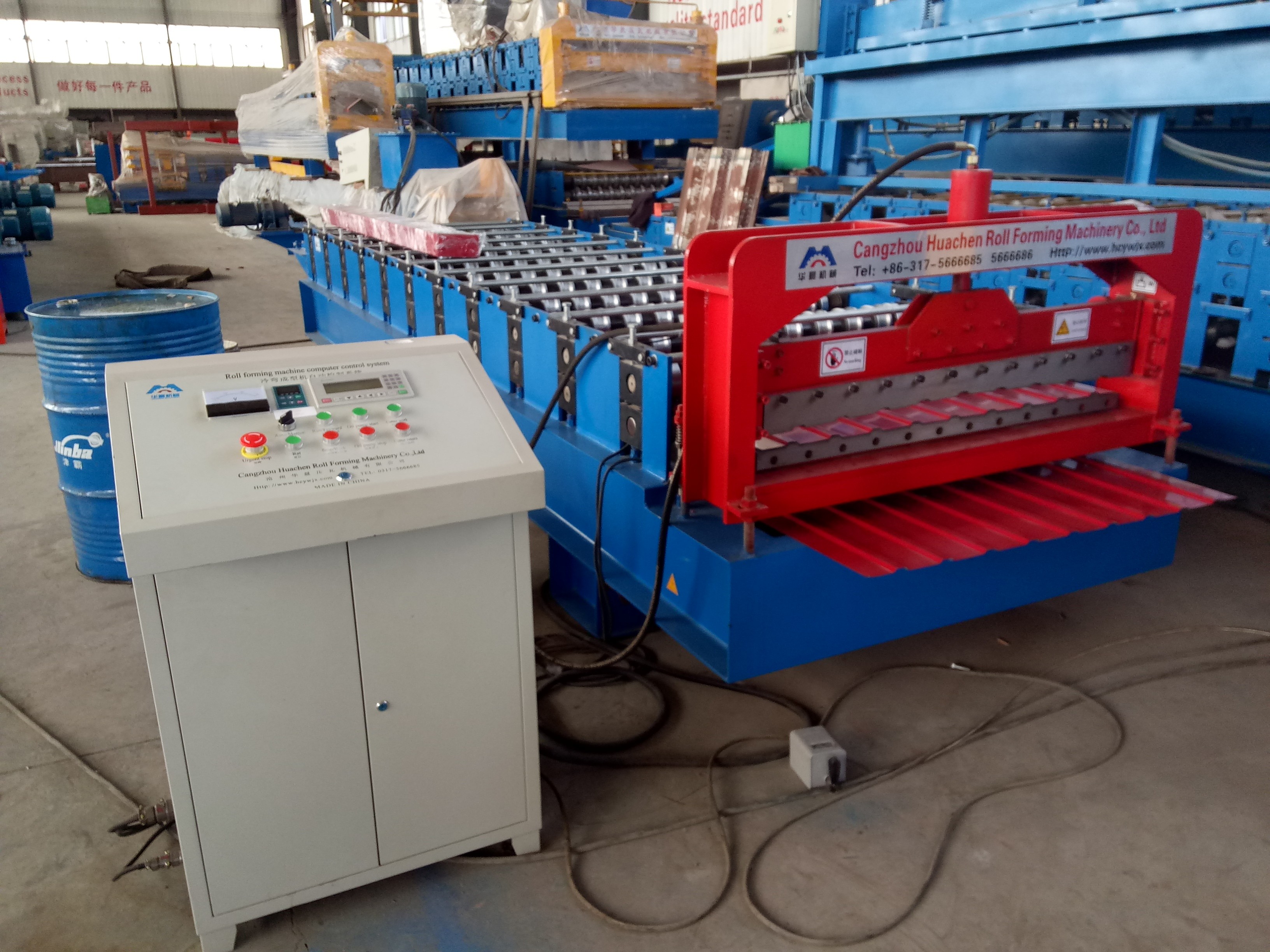 China Corrugated Profile Roofing Sheet Bending Machine / Roll Forming Machine factory