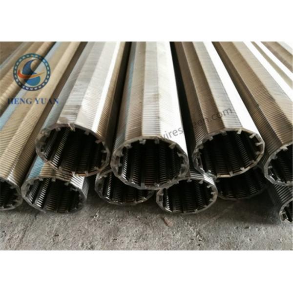Quality Stainless Steel Wedge Wire V Wire Johnson Screen 40mm O.D Screen Pipe for sale