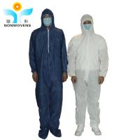 Quality 55gsm SMS Disposable Coveralls With Hood And Boots Disposable Ppe Suits For Isolating for sale