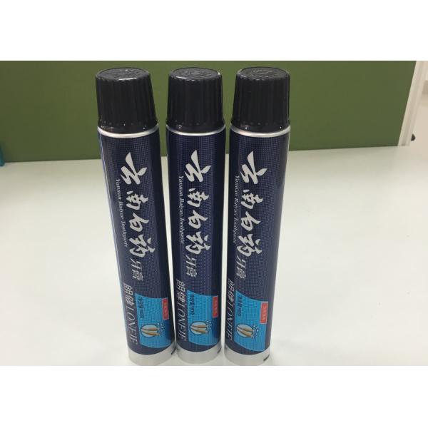 Quality 180g Customized Cap Toothpaste Bottle With Round Aluminizing Barrier Laminated for sale