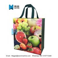 china Fruit printing Promotional Ultrasonic Non woven Supermarket Shopping Bags