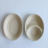China 32oz 9 * 6 Biodegradable Bagasse Oval Bowl Burritos Bowls In Natural Color factory