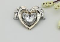 China Heart Shaped Small Shoe Buckles , Plastic High Heel Shoes Buckles Accessory factory