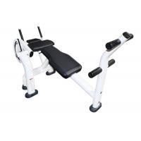 China Custom Commercial Grade Gym Equipment White Tube Ab Crunch Bench Press for sale