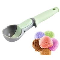 China Plastic Ice Cream Scoop With Easy Trigger Cookie Scoops Melon Ball Scoop factory