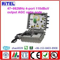 China 47~862/1000MHz Outdoor 4-port 110dBuV output Optic Node & Receiver ON-4 for cable tv factory