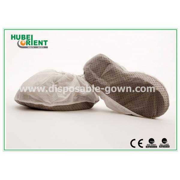 Quality Professional Durable Functional Non-Woven Shoe Cover With PVC Dots for disposable use for sale
