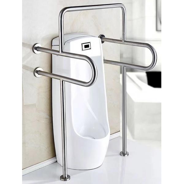Quality SUS304 Barrier Free Stainless Steel Bathroom Handrail For Disabled Elderly for sale
