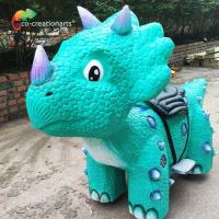 Quality Blue Color Battery Powered Dinosaur Ride On 110/220VAC Wear Resistance for sale