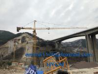China QTZ6513 Top Slewing Tower Crane Free Height 45meters 2.5m Mast Section factory