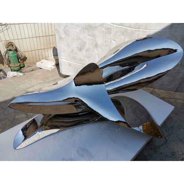 Quality Handmade 316 Stainless Steel Sculpture Handicraft Steel Garden Sculptures Surface Polishing for sale