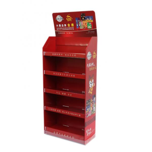 Quality Corrugated Pop Up Cardboard Counter Display Merchandise Retail Pos Display Rack for sale