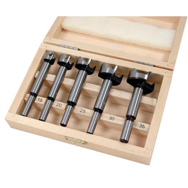 Quality Bright Finished 5pcs Forstner Drill Bit Set For Door Lock High Carbon Steel Material for sale