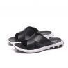 China Classic PU Upper Mens Open Toe Sandals Soft Cushion Footbed Twisted Design factory