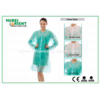 Quality PP/MP/Tyvek Disposable Laboratory Coats With Velcro And Shirt Collar for prevent for sale