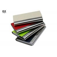 China Pocket Business Card Holder Organizer , Slim Leather Wallet Credit Card Holder With Name factory