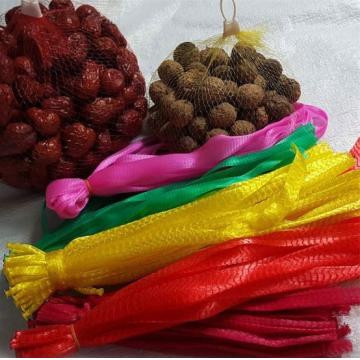 Quality Supermarket Plastic Net Packaging Bags Standard Mesh Sizes Fruit Vegetables for sale