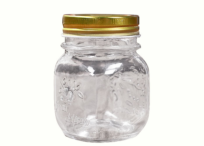 China Airtight Empty Glass Jars , Glass Bottles For Juice Storage Clear Color factory