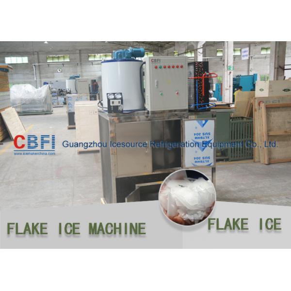Quality Fish / Keep Fresh Cooling Flake Ice Machine Work With Cold Room 1 Phase -  3 Phase for sale