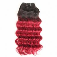 china Pre-Colored 1B/Burg Deep Wave Brazilian Hair 100% Human Hair Bundles Remy Hair Weave