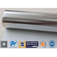 China Silver Coated Aluminium Foil Fiberglass Fabric 3732 0.43MM 430G Heat Reflective factory