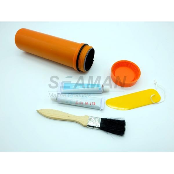 Quality SOLAS Inflatable Life Raft Repair Kits Plastic Tube Liferaft Accessories for sale
