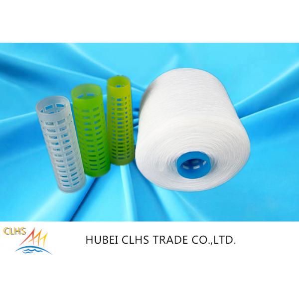 Quality 40/2 Raw White 100% Yizheng Polyester Spun Yarn With Dyeing Tube for sale