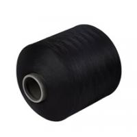 China Textile Dyed Polyester Spun Yarn High Strength With Black Color factory