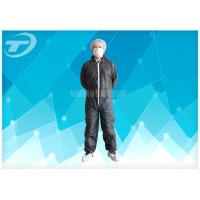 china S To 5XL Disposable Coverall Suit / Disposable Hooded Coveralls PE Coated For Men