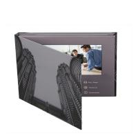 China Latest video marketing solution 7 inch LCD video book/LCD video mailer brochure with 1300G hard back factory