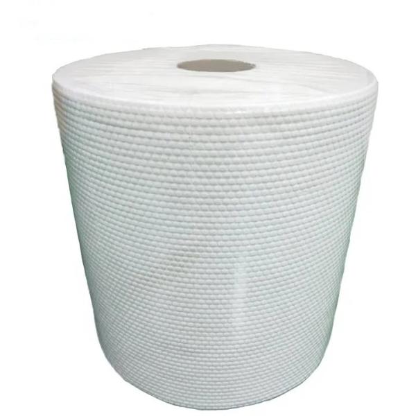 Quality BSCI White Non Woven Cloths Spunlace 60gsm Embossed PP Material for sale