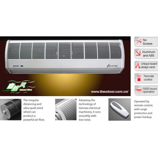 Quality Natural Wind Compact Air Curtains For Overhead Doors With Cross Flow for sale