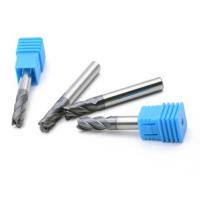 China Standard Size Carbide End Mill Carbide Rounding Corner Radius End Mill 4mm Size Chart Helical Tungsten Solid Round Nose factory