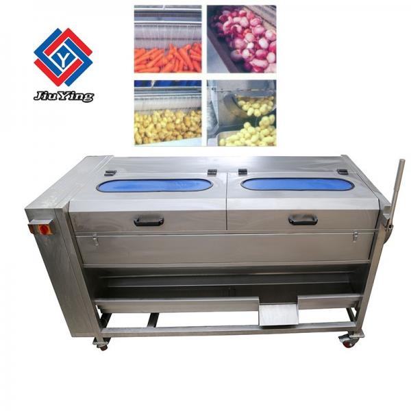 Quality Root Vegetable Potato Washing And Peeling Machine With Wheels Convenient for sale