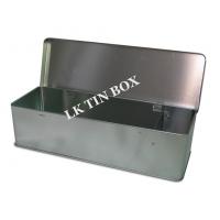 Quality Plain Hand Rolled Tobacco Rectangular Tin Box , Cigarette Storage Box for sale