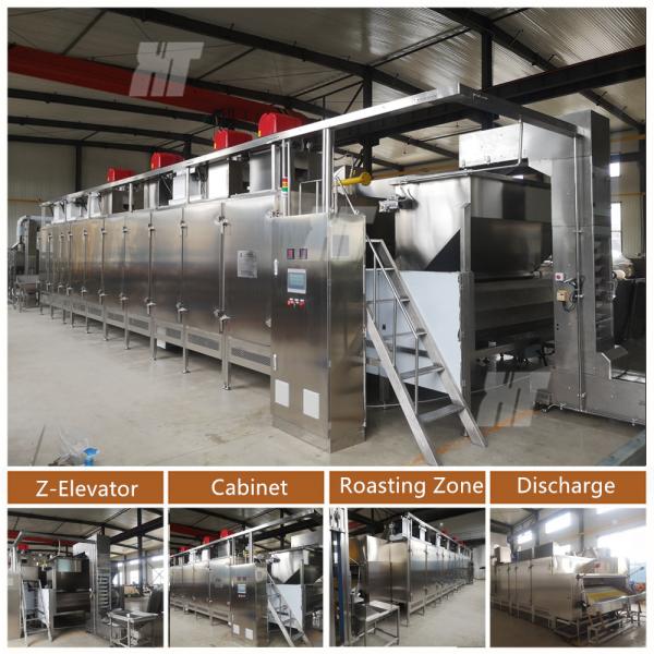 Quality Business Hazelnut Continuous Roaster Pumpkin Seed Cashew Nut Roaster Machine for sale