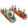 China Children Jumping Inflatable Bounce House , Minimize Air Leakage Giant Obstacle Course factory