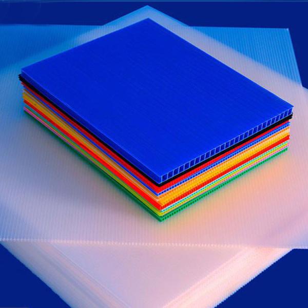 Quality 12mm Thick Eco Fluted Polypropylene Sheet Plastic Hollow Board for sale