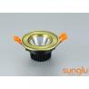 China Smart Home Dimmable LED Downlights , LED Recessed Downlights With Curved Face factory