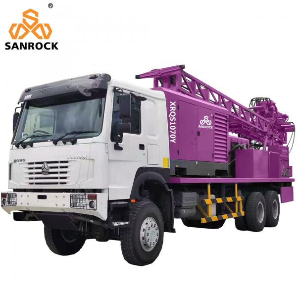Quality Truck Mounted Water Well Drilling Rig With Mud Pump Deep 300m Water Well Drill for sale