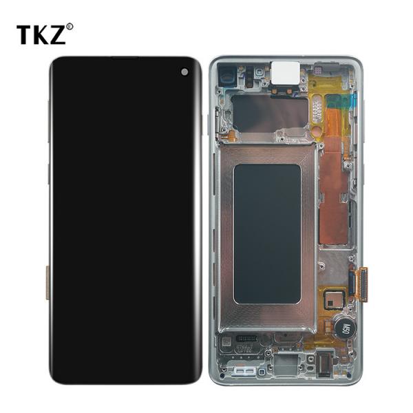Quality AMOLED Refurbished LCD Screen Wih Frame For SAM S10 G973 for sale