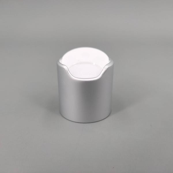 Quality Matt Silver PP 24mm 28mm Aluminium Screw Cap Press Disc Top Lid Cap Cover Bottle 20/410 for sale