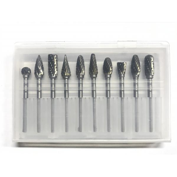 Quality Double Cut Tungsten Carbide Burr Set High Strength 3*6mm Carbide Grinding Bits for sale