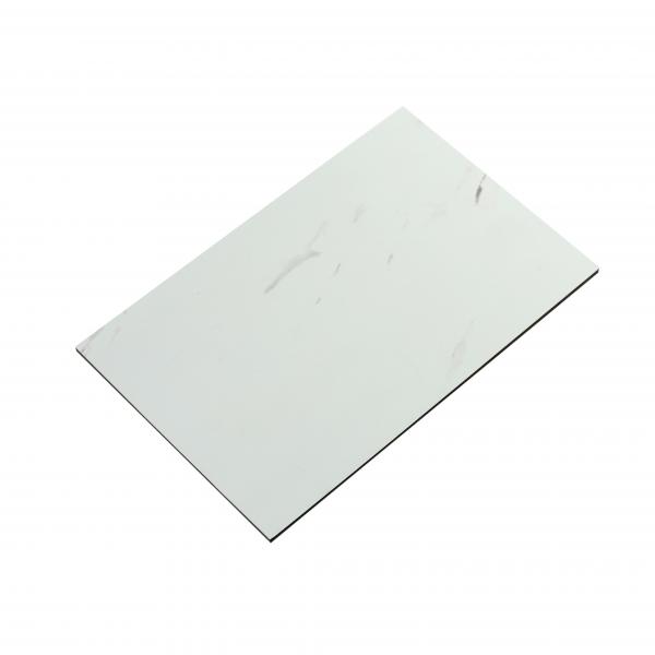 Quality Weatherproof Antiwear ACP Cladding Texture , Multipurpose White Marble ACP Sheet for sale