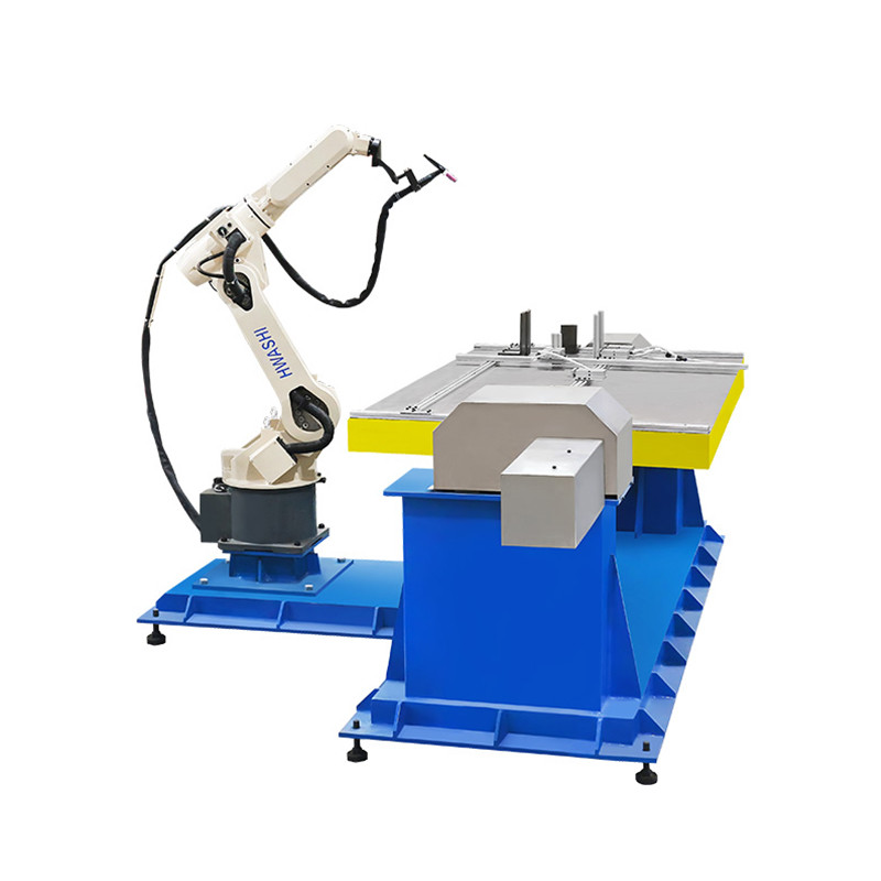 China Argon Arc Robotic Workstation Stainless Steel Electric Box Tig Welding Robot Arm Unit factory
